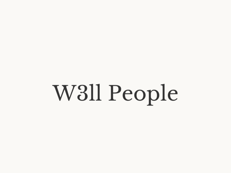 W3LL PEOPLE