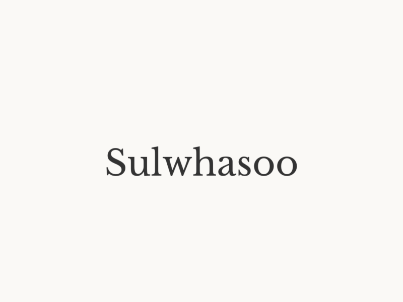 Sulwhasoo